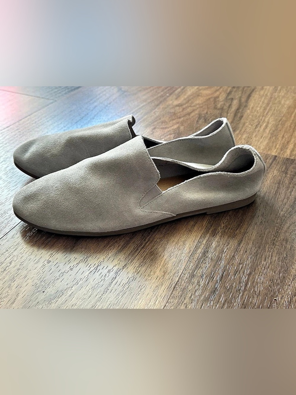 Lucky Brand Carthy Suede Loafer Flat Beige US 10